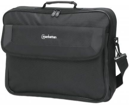 Manhattan Cambridge Clamshell Laptop Bag 17.3" - Black