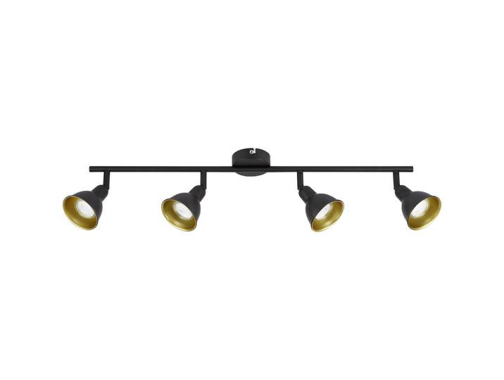Spot Diogo schwarz-gold Metall 210 lm B 68 cm - LED - Lichtfarbe: Warmweiss- LED Energiesparlampe