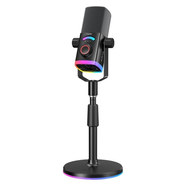Fifine Kopfhörer mit Mikrofon AmpliGame AM8 PRO S, Schwarz (fifine-AM8 PROS)