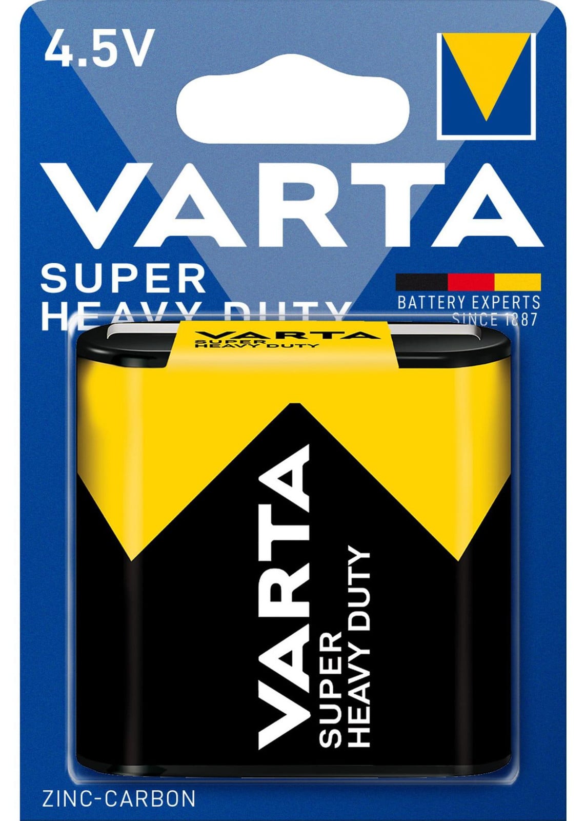Varta Superlife 9V Block Batterij - Geel