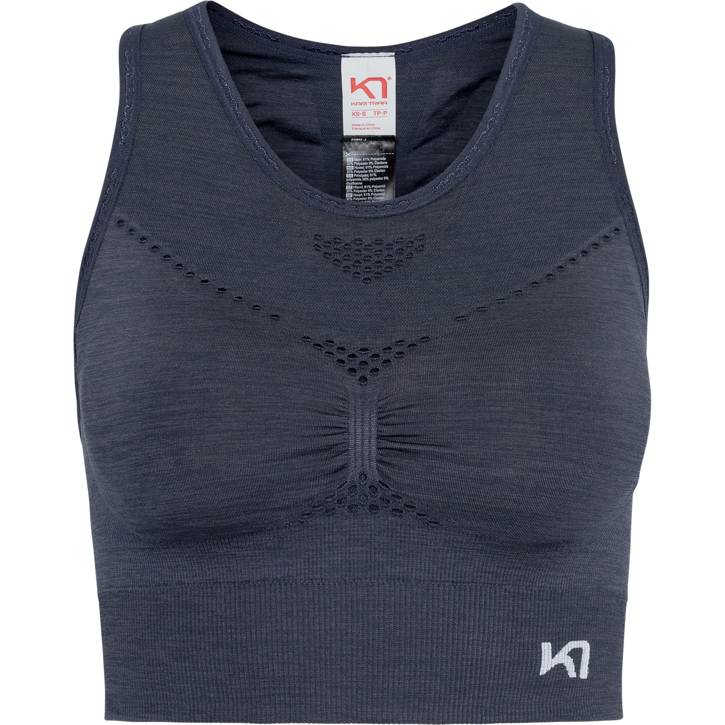Kari Traa Ness Sport BH Damen Sport-BHs blau Größe M Trekking Kompressionseffekt