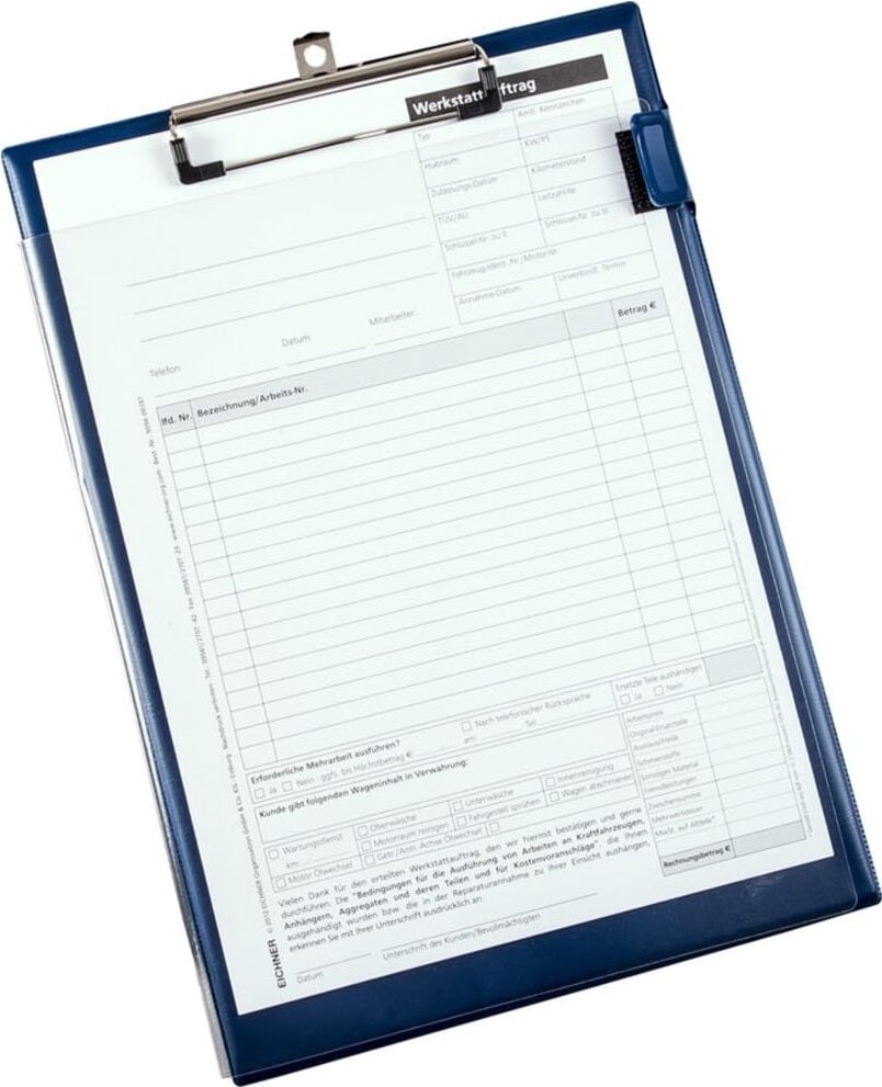 Eichner Ordner met klittenbandsluiting A4 blauw
