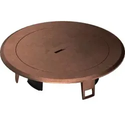 Hager BSR02MTK Metall Tubus Deckel für Installationsdose R02 Alt Kupfer