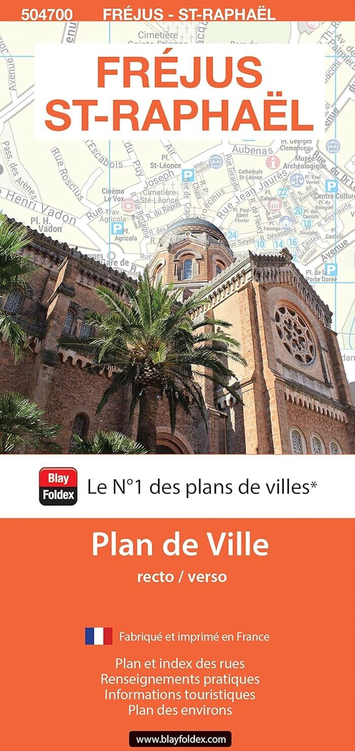 Fréjus et Saint-Raphaël, département du Var - Plan de ville   Blay Foldex