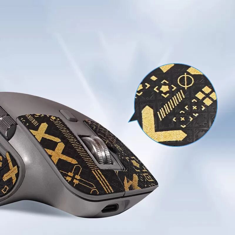 INF Verbesserte Griff-Mausaufkleber für Logitech MX Master 3S Gold