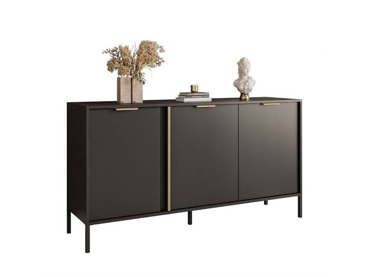 KOMMODE LARETTO 153 cm 3D anthrazit