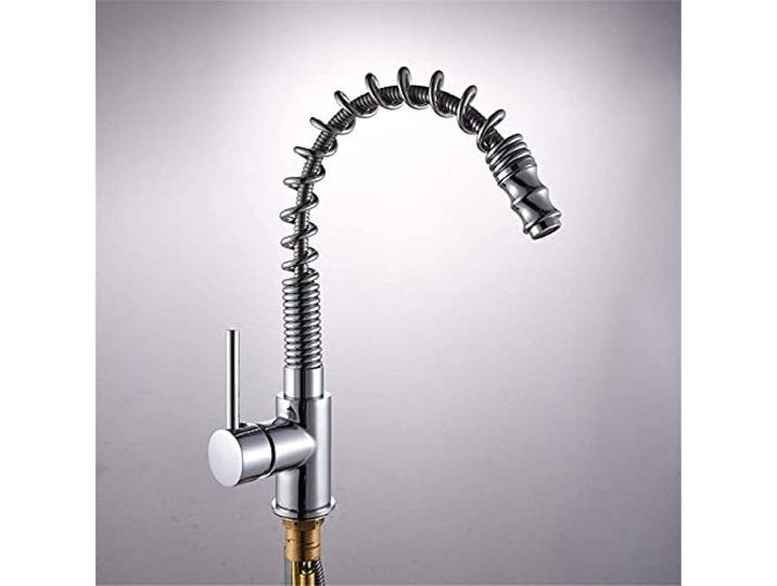 Kupfer-Küchenarmatur mit Pull-Down-Spray, Einzelgriff