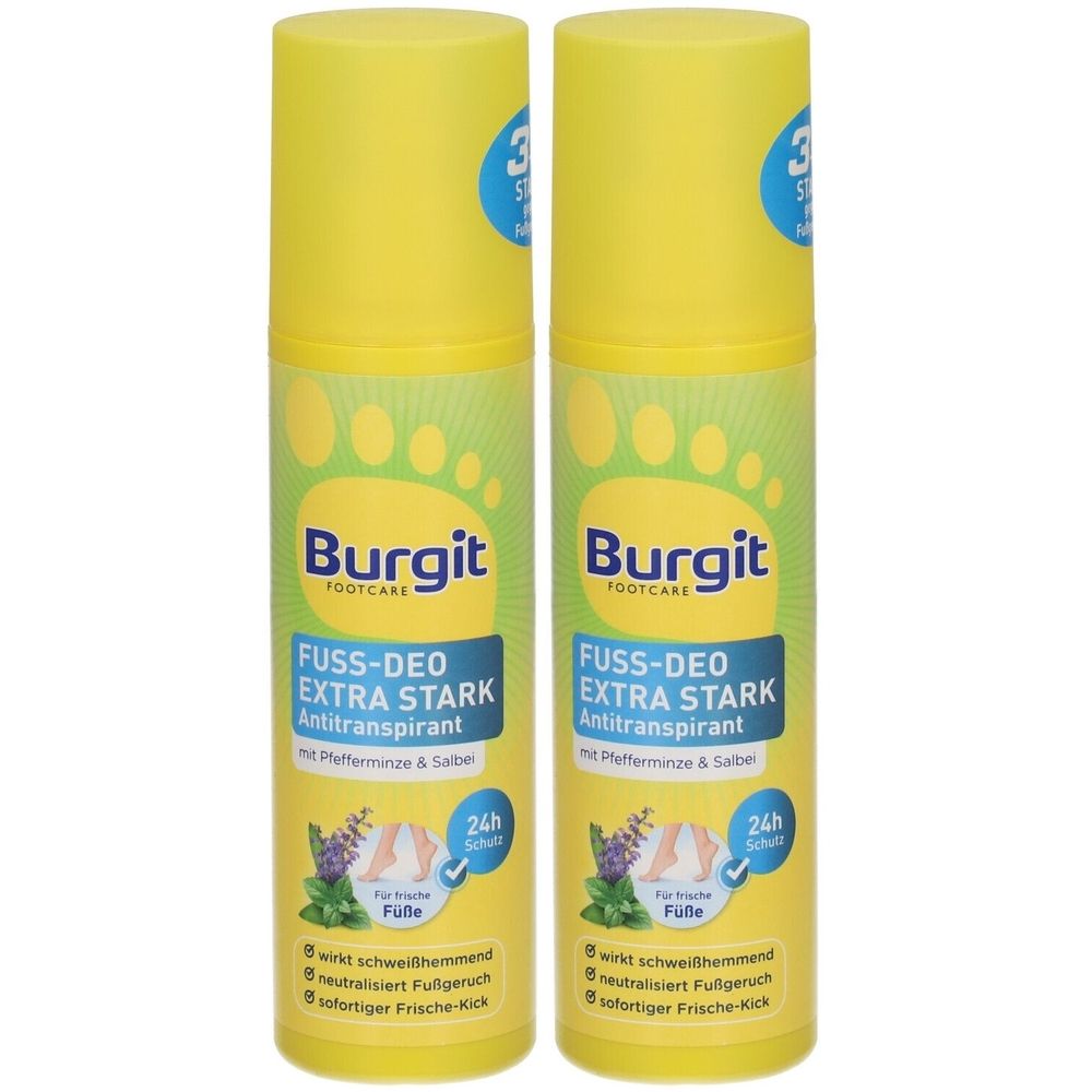 Burgit Fuss-Deo-Antitranspir x2 2x175 ml Deospray