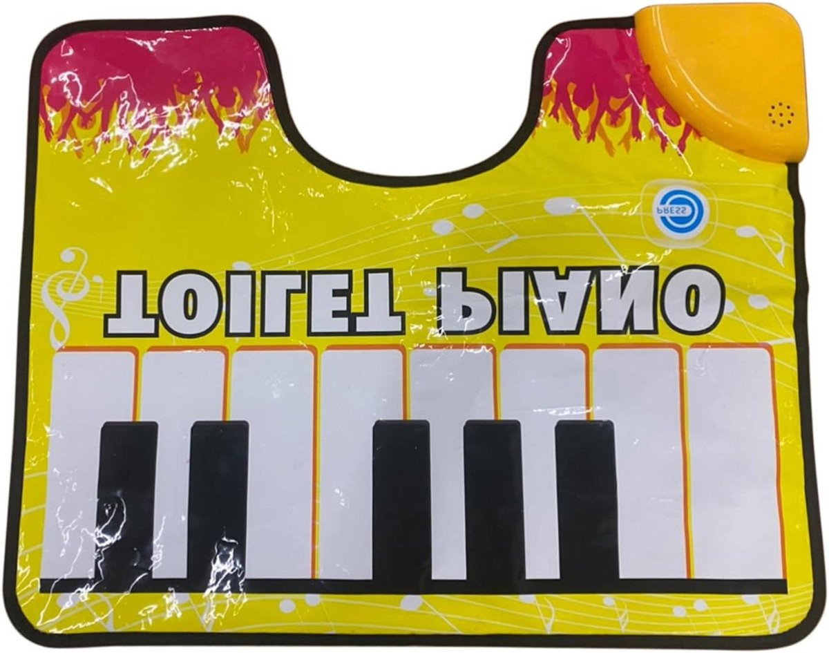 Grappige Piano WC-mat - Muzikale Badmat met Interactieve Pianotoetsen - 59 x 48 cm