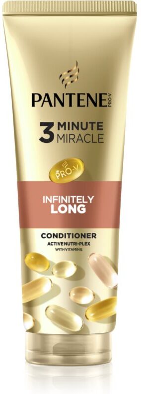 Pantene 3 Minute Miracle Infinitely Long après-shampoing régénérant pour cheveux fins et abîmés 220 ml