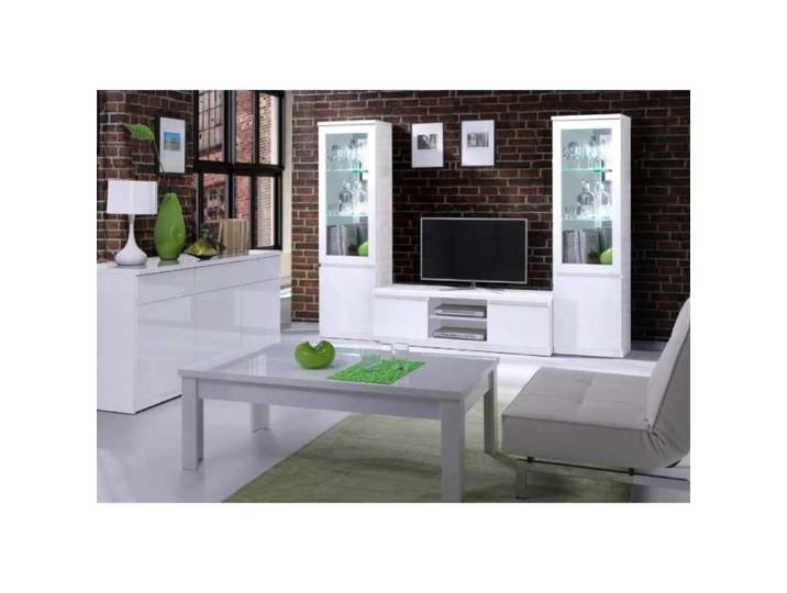 Table basse collection FABIO. Meuble type Design coloris blanc. Effet ultra tendance pour votre salon. 70 Blanc