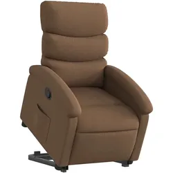 vidaXL Relaxsessel mit Aufstehhilfe Braun Stoff