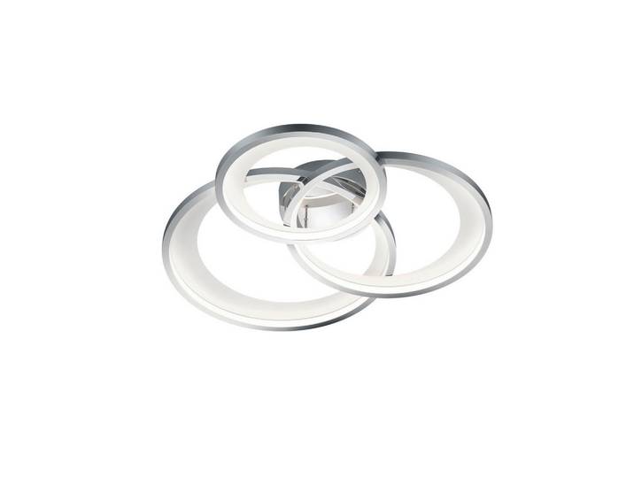 Trio Leuchten Led-Deckenleuchte, Chromfarben, Metall, 71x10x63 cm, 4-fach schaltbar, Lampen & Leuchten, Innenbeleuchtung, Deckenlampe, Deckenlampen