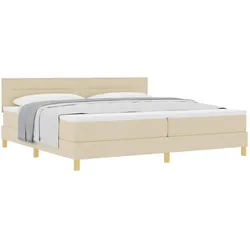 vidaXL, Boxspringbett, Qutenetta (Linien-Design) (200 x 200 cm)