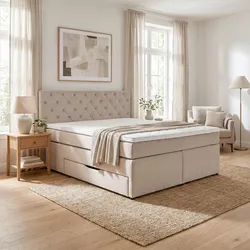 Boxspringbett Chester Beige ca. 180x200cm