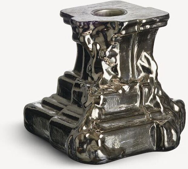 Kosta Boda Rocky Baroque Candlestick Glossy Glaze 95mm One Size