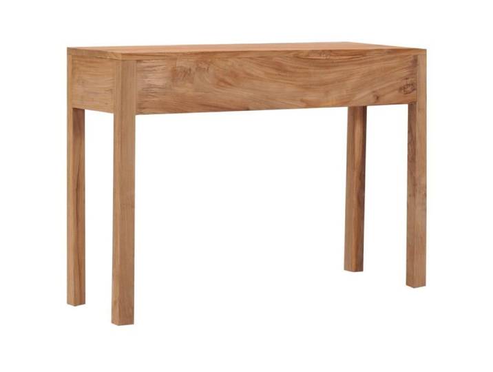 Table console - VINGVO - 110x35x75 cm - Bois de teck massif - 3 tiroirs - Meuble d'entrée