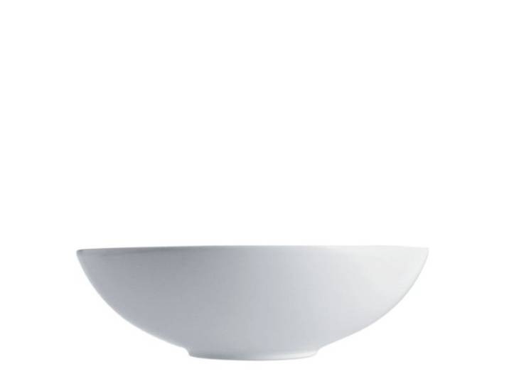 Alessi SG53/38 Mami Salatschüssel rund aus weißem Porzellan, Durchmesser 27,5 cm