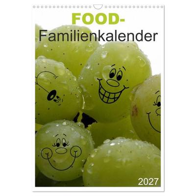 FOOD -Familienkalender (Wandkalender 2027 DIN A3 hoch), CALVENDO Monatskalender