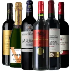 Weinpaket - Gold Prämierte  Bordeaux Weine - 6 Fl. - 4.5L