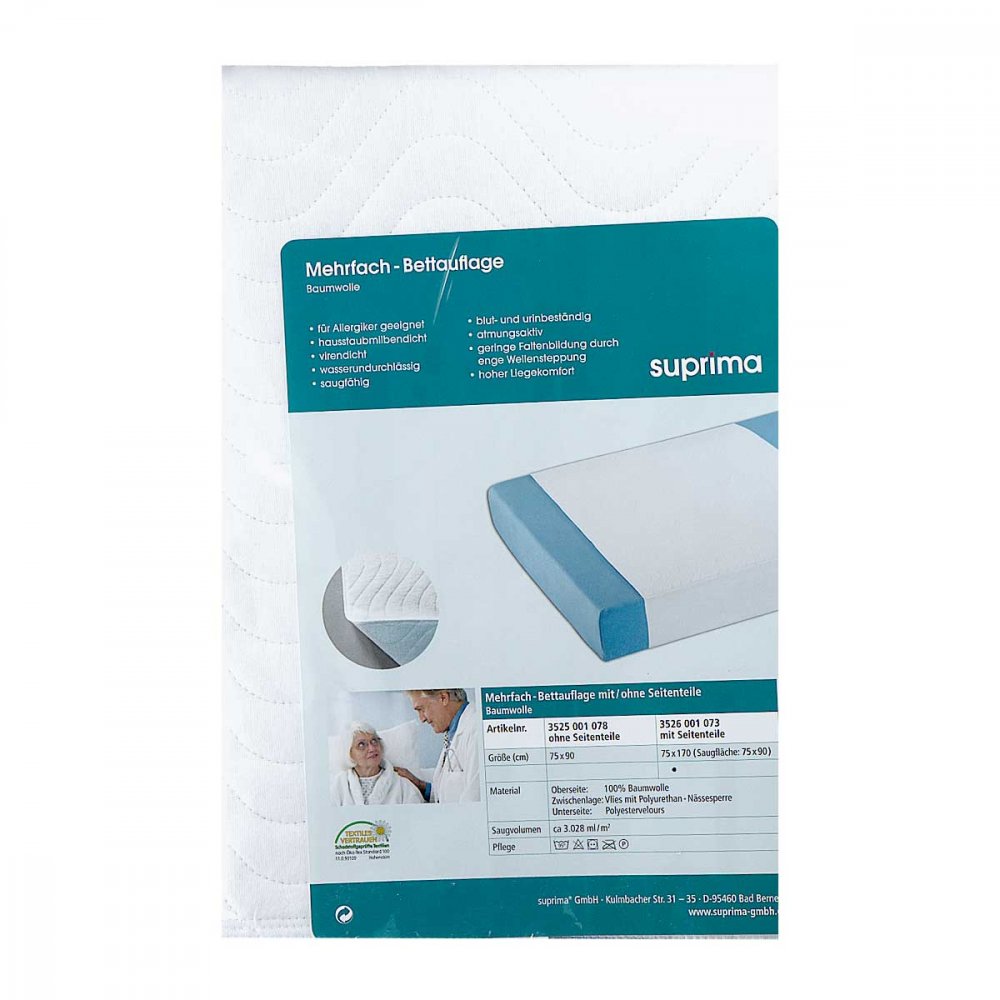 suprima GmbH Suprima Bettauflage 3525 75x90cm Bw/pes/vi/pu 01368340