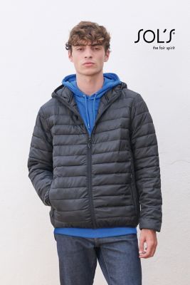 Giacca uomo leggero con cappuccio Stream Personalizzate o neutre Sol's
