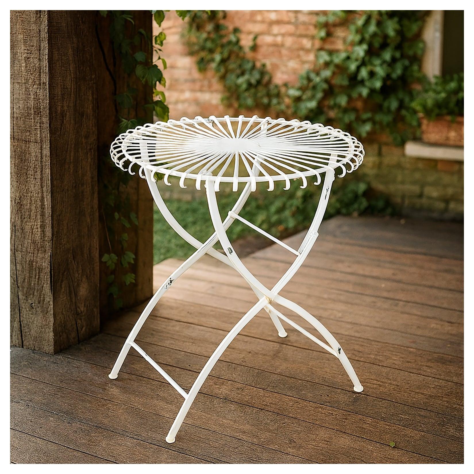 HTI-Living Romantischer Metalltisch Rund