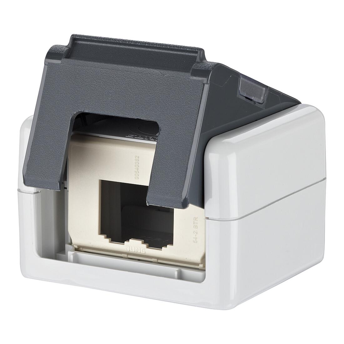BTR NETCOM IP20 AP-Dose leer gr EDATmodul 1309450003-E ; Metz Connect)