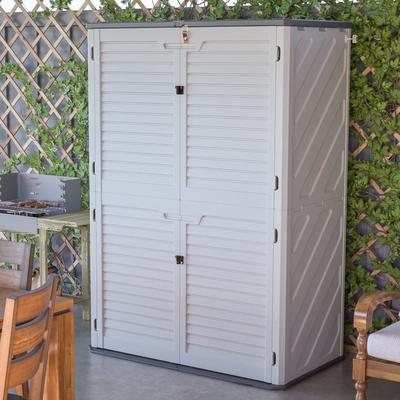 GDFStudio - Hayes Rust Proof Outdoor Equipment Storage for Backyards, Patio, Garden