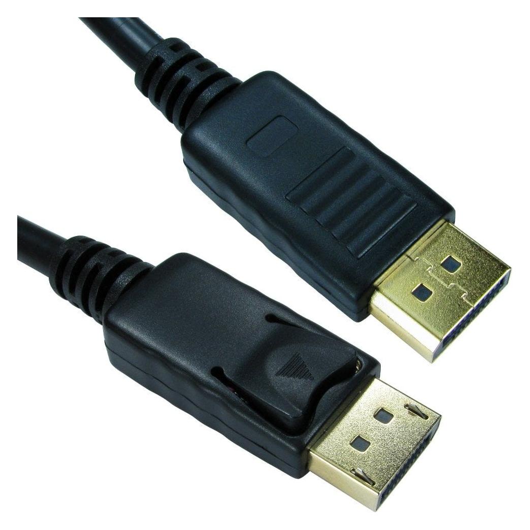 Cables Direct 1M D PORT BLK LOCK CON V1.2 B/Q 70 (99DP-001LOCK)
