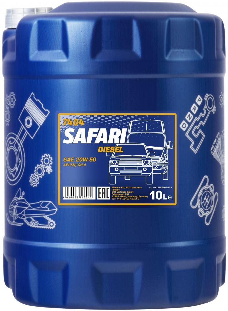 Sct - Mannol Motoröl Mannol Safari 20w-50 [10l] Mn7404-10 10l