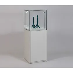Hauben Vitrine mit Drehteller und Staufach Dialog 7K