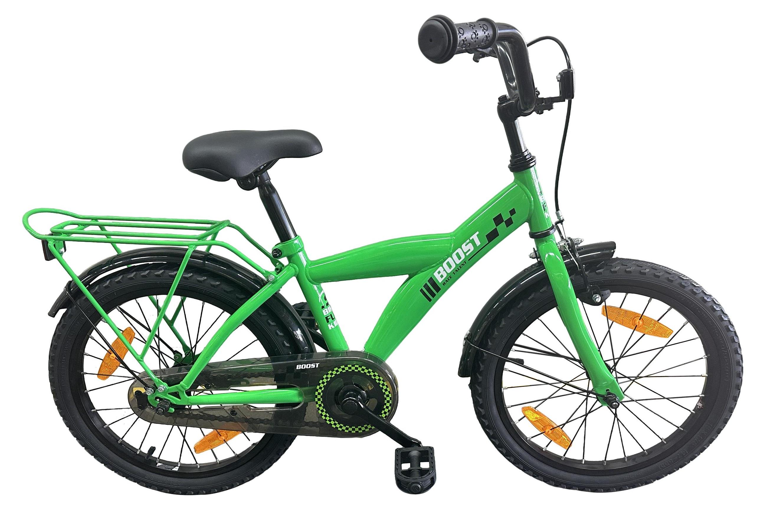 Bikefun Kinderfahrrad Boost 18 Zoll mit Bremsnabe - Grün