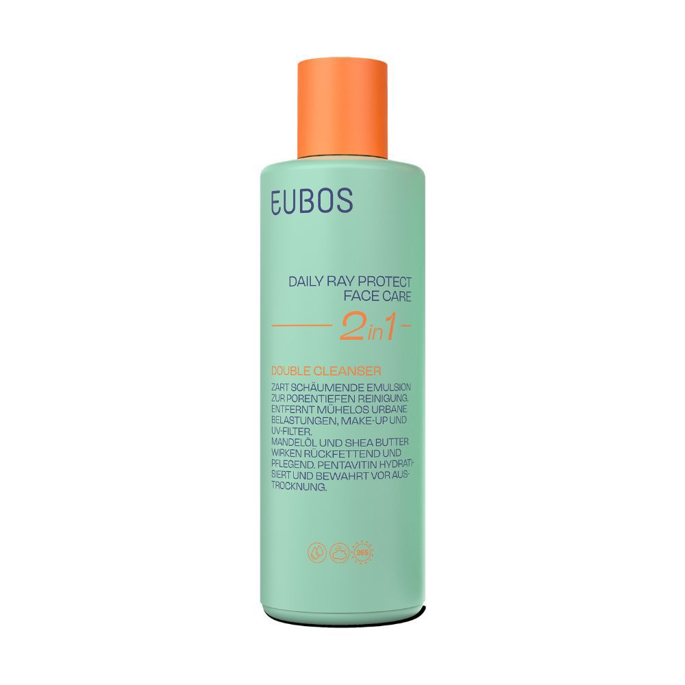 Eubos Daily Ray Protect Face Care double Cleanser 200 ml Milch