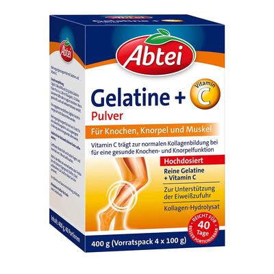 Abtei Gelatine Plus Vitamin C Pulver 400 g