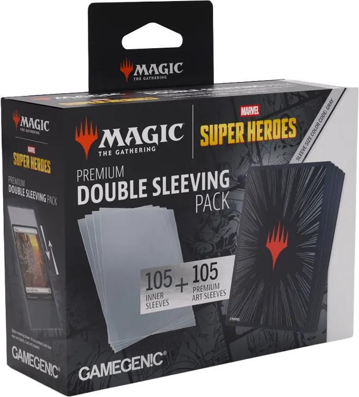 Gamegenic MTG Premium Dubbele Beschermhoesjes Zwart Standaardformaat (105 stuks)