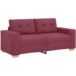 vidaXL Loveseat-Sofa Weinrot 140 cm Stoff