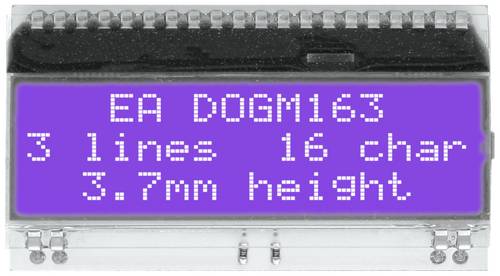 DISPLAY VISIONS 7-Segment-Anzeige Blau 3.65mm 3.3V Ziffernanzahl: 3