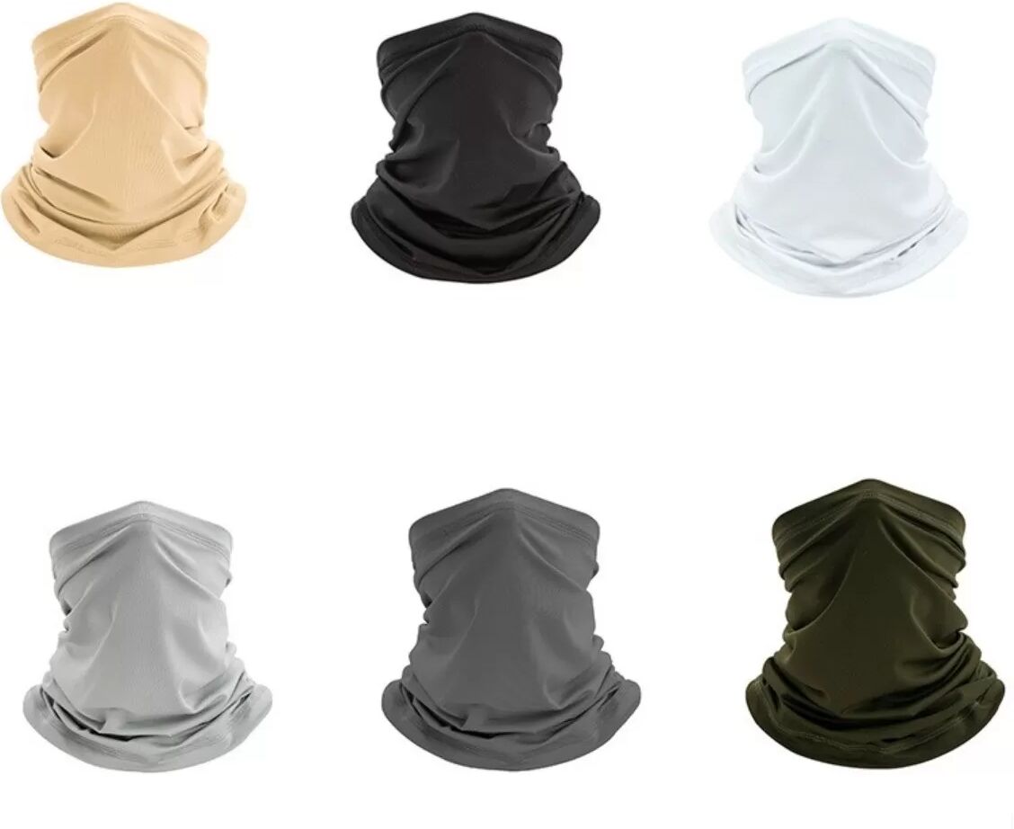 INF 6er-Set Fahrrad-Kopfbedeckung — Atmungsaktiver UV-Sonnenschutz Schlauchschal, 92% Polyester 8% Spandex, Mehrfarbig