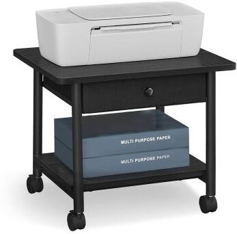 No 2-Tier Printer Stand with Locking Wheels - 19.1 x 15.9 x 15.6