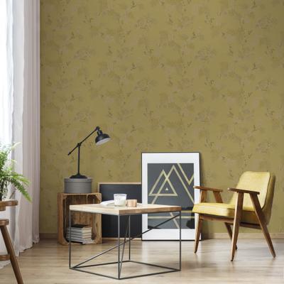 Vliestapete SUPERFRESCO EASY "Kimono Ocker/Gold 10mx52cm", transparent (gold), B:0,52m L:10m, Vlies, Tapeten, Kimono Gelb/Gold 1000x52cm