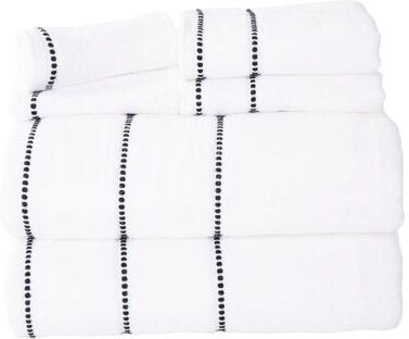 Windsor Home Lavish Home 6-Piece Quick Dry Bath Towels Set - 100% Cotton Towel Set for Bath, Gym, and Spa