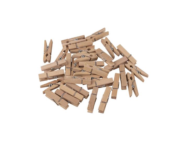 Holz Wäscheklammern, FSC 100%, 3,5cm, SB-Btl. 32Stück