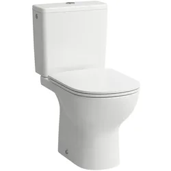 LAUFEN LUA Stand-WC-Kombination, Abgang senkrecht, 635x358x405mm, spülrandlos, weiß, H8250870000001