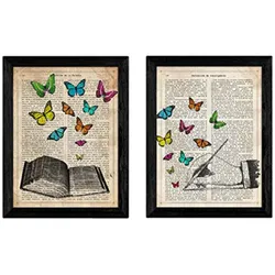 POSTER Vintage-Handbuch Und Wörterbuch-Definitionen A4 Rahmenlos
