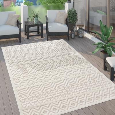 Paco Home Indoor & Outdoor Rug With Boho Trellis High-Low Pattern