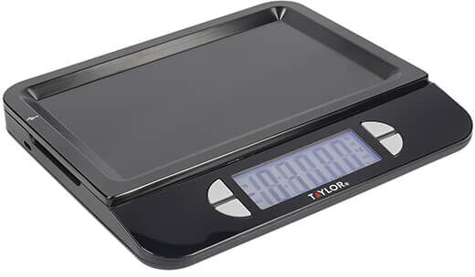 Taylor Pro Dual USB Rechargeable Digital Scale 5Kg (11lbs / 5 litres)