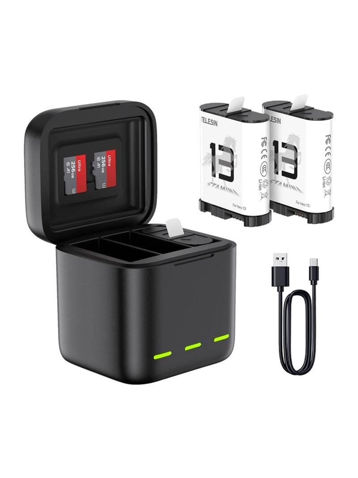 TELESIN S0-BCG-10-TGP GoPro Triple Charger