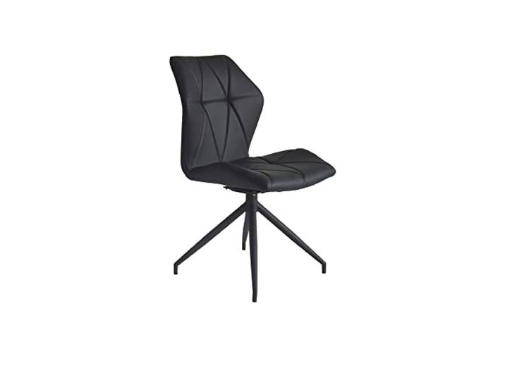 möbelando Stuhl >IMKE< (2er-Set) in schwarz - 52x90,5x62cm (BxHxT)