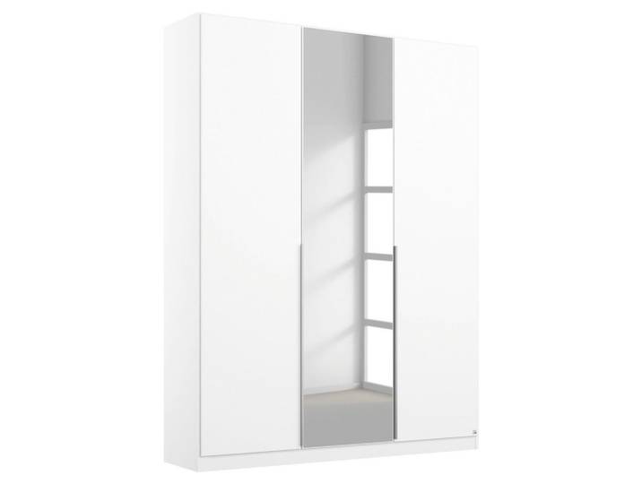 Drehtürenschrank 136cm Alabama, Weiß